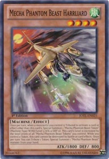 Mecha Phantom Beast Harrliard Judgment of the Light Yu-Gi-Oh! card
