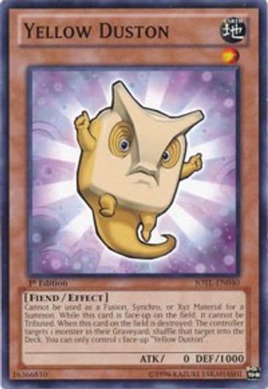 Yellow Duston Judgment of the Light Yu-Gi-Oh! card