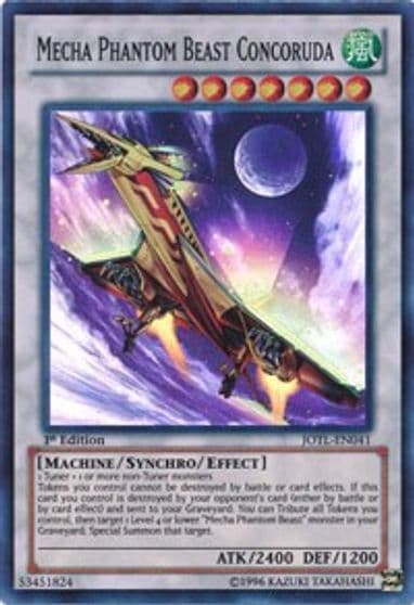 Mecha Phantom Beast Concoruda Judgment of the Light Yu-Gi-Oh! card