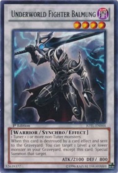 Underworld Fighter Balmung Judgment of the Light Yu-Gi-Oh! card
