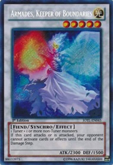 Armades Keeper of Boundaries Judgment of the Light Yu-Gi-Oh! card