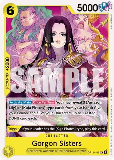 Gorgon Sisters Tournament Pack 2026 Vol 3 One Piece Promotion Cards One Piece card
