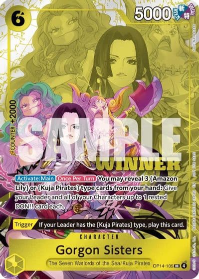 Gorgon Sisters Winner Pack 2026 Vol 3 One Piece Promotion Cards One Piece card