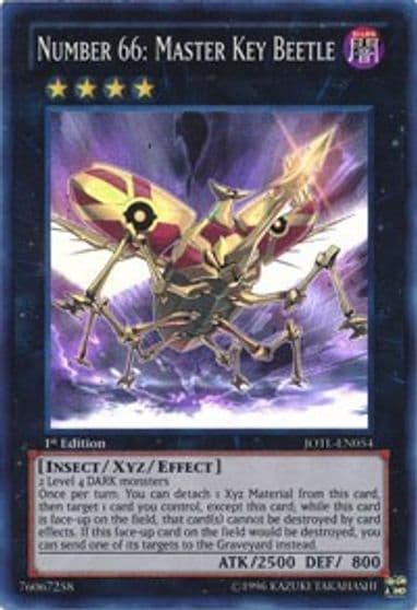 Number 66 Master Key Beetle Judgment of the Light Yu-Gi-Oh! card