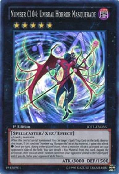 Number C104 Umbral Horror Masquerade Judgment of the Light Yu-Gi-Oh! card