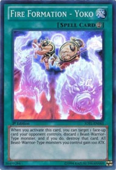 Fire Formation Yoko Judgment of the Light Yu-Gi-Oh! card