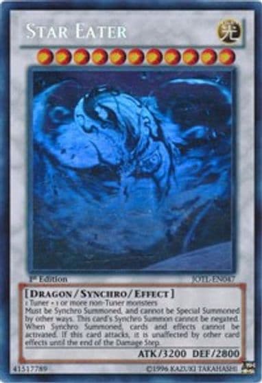 Star Eater Ghost Rare Judgment of the Light Yu-Gi-Oh! card