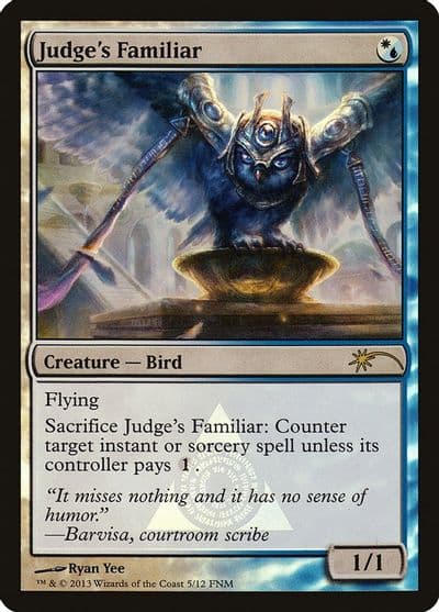 Judges Familiar FNM Promos Magic card