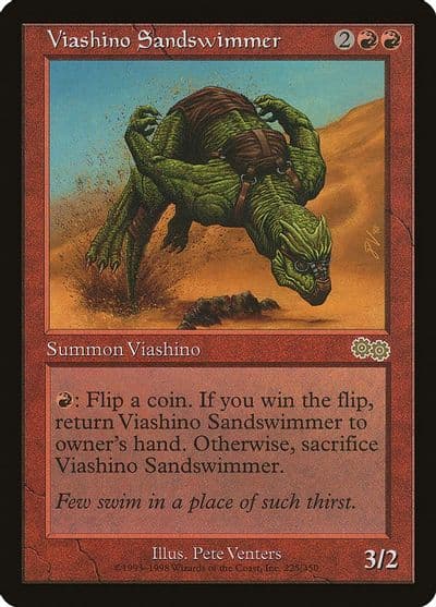 Viashino Sandswimmer Urza's Saga Magic card