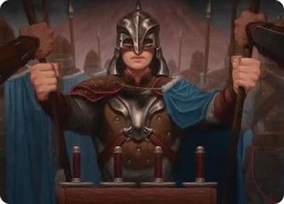 Bards Attendant Art Card Commander: The Hobbit Magic card
