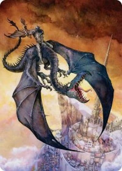 Witch king Bringer of Ruin Art Card Commander: The Hobbit Magic card