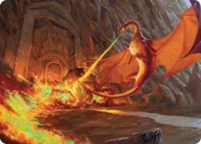 Smaugs Fury Art Card Commander: The Hobbit Magic card