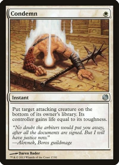 Condemn Duel Decks: Heroes vs. Monsters Magic card