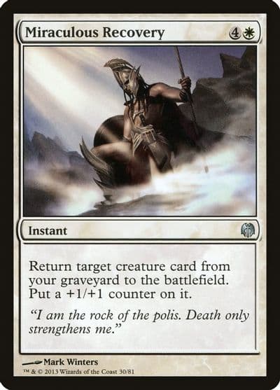 Miraculous Recovery Duel Decks: Heroes vs. Monsters Magic card