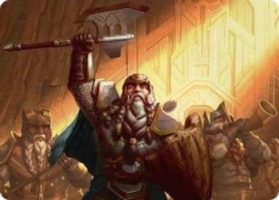 Thorin Companys Leader Art Card Commander: The Hobbit Magic card