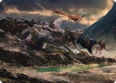 Tide of Fury and Disorder Art Card Commander: The Hobbit Magic card