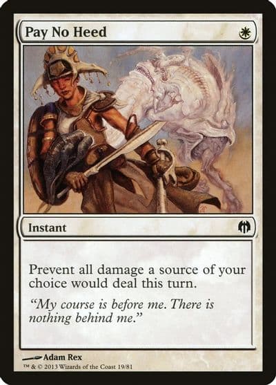 Pay No Heed Duel Decks: Heroes vs. Monsters Magic card