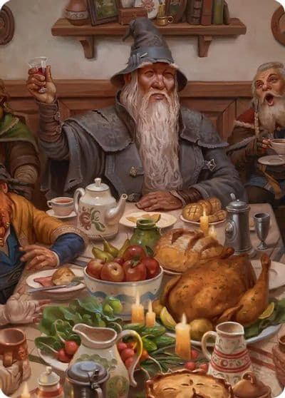 Gandalf Party Guest Art Card 2 12 Commander: The Hobbit Magic card