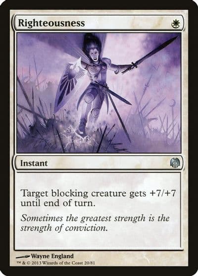 Righteousness Duel Decks: Heroes vs. Monsters Magic card