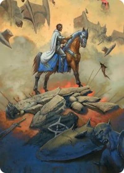 Aragorn the Uniter Art Card Commander: The Hobbit Magic card