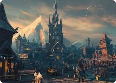 Lake town Art Card Commander: The Hobbit Magic card