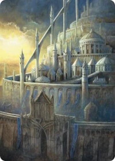 Minas Tirith Art Card Commander: The Hobbit Magic card