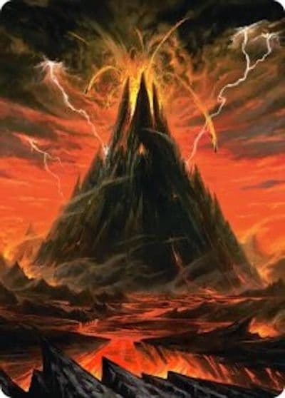 Mount Doom Art Card Commander: The Hobbit Magic card