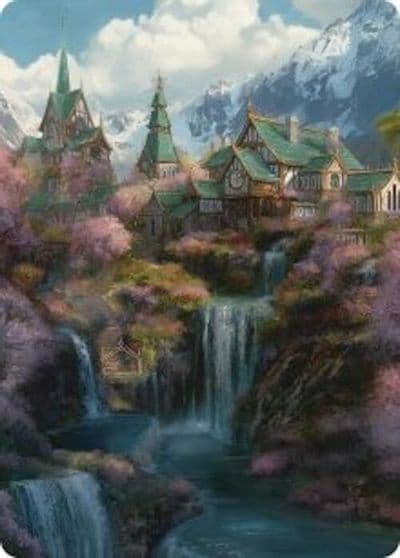 Rivendell Art Card Commander: The Hobbit Magic card