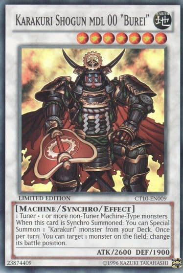 Karakuri Shogun mdl 00 Burei 2013 Collectors Tins Yu-Gi-Oh! card