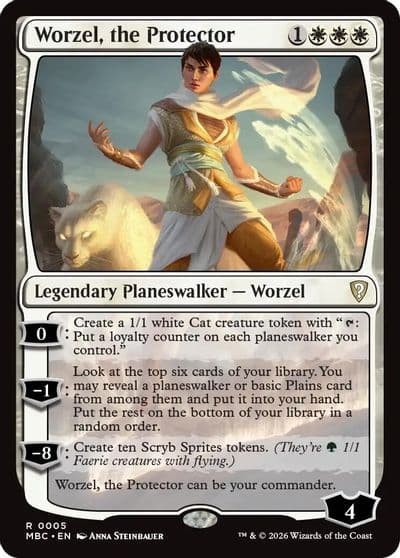 Worzel the Protector Mystery Booster: Commander Edition Magic card