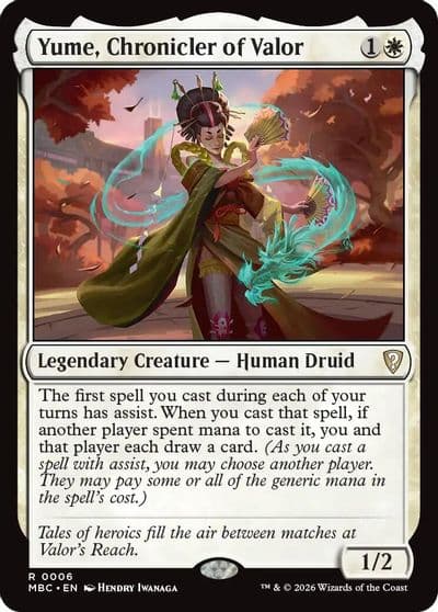 Yume Chronicler of Valor Mystery Booster: Commander Edition Magic card