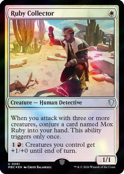 Ruby Collector Mystery Booster: Commander Edition Magic card