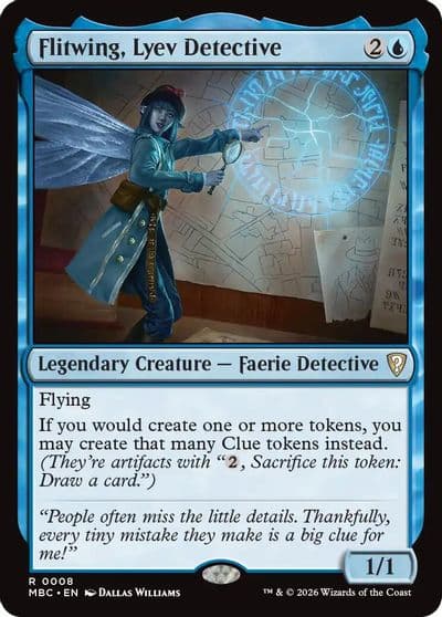 Flitwing Lyev Detective Mystery Booster: Commander Edition Magic card