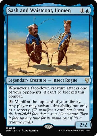 Sash and Waistcoat Unmen Mystery Booster: Commander Edition Magic card
