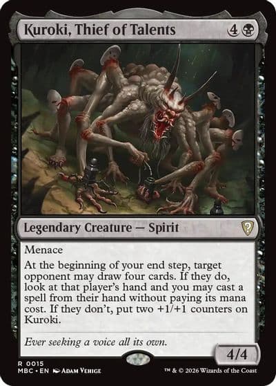 Kuroki Thief of Talents Mystery Booster: Commander Edition Magic card