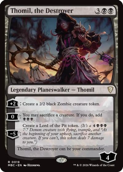 Thomil the Destroyer Mystery Booster: Commander Edition Magic card