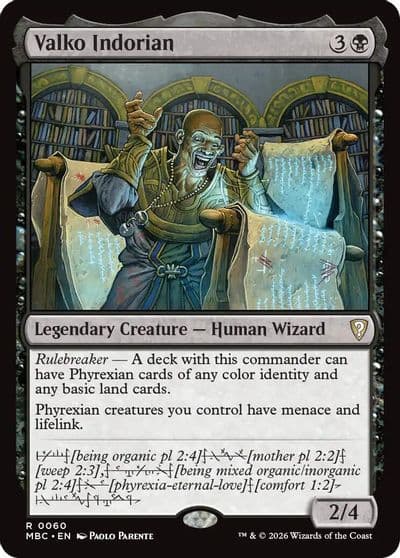 Valko Indorian Mystery Booster: Commander Edition Magic card