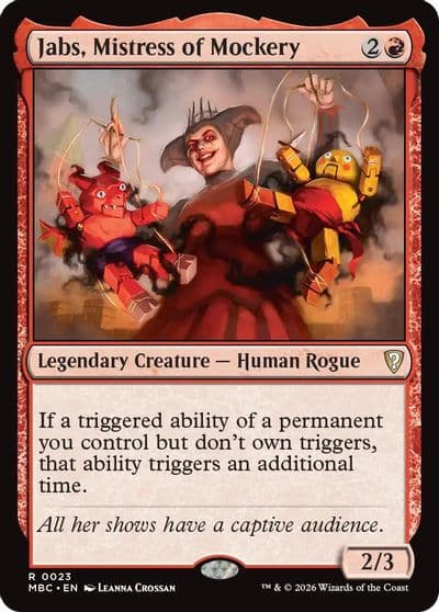 Jabs Mistress of Mockery Mystery Booster: Commander Edition Magic card