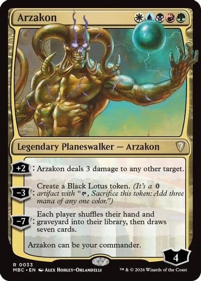 Arzakon Mystery Booster: Commander Edition Magic card