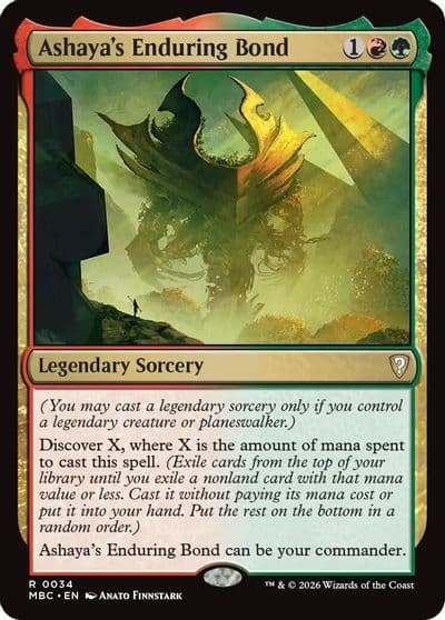 Ashayas Enduring Bond Mystery Booster: Commander Edition Magic card