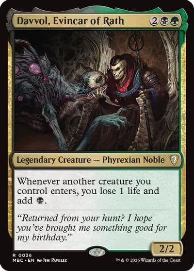 Davvol Evincar of Rath Mystery Booster: Commander Edition Magic card