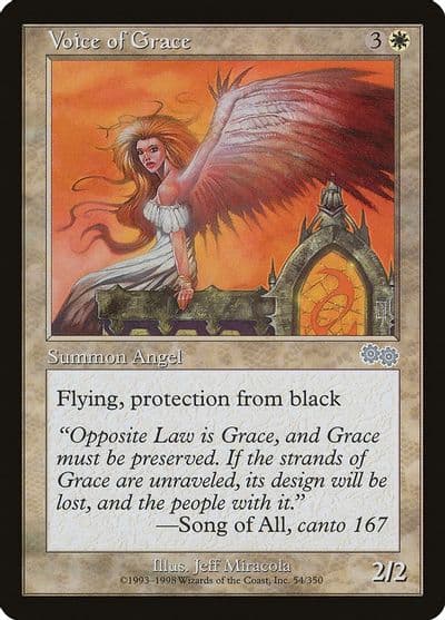 Voice of Grace Urza's Saga Magic card