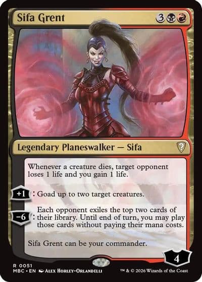 Sifa Grent Mystery Booster: Commander Edition Magic card