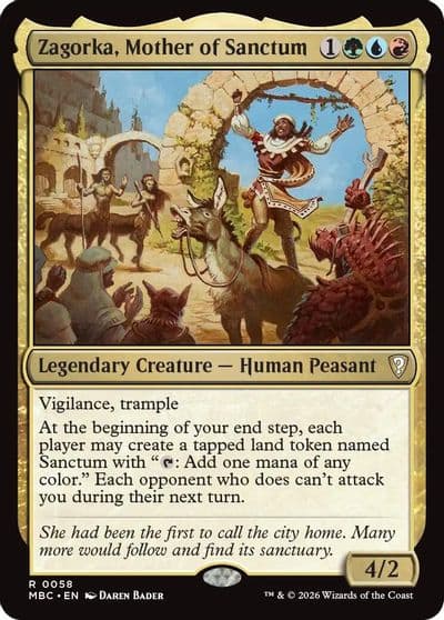 Zagorka Mother of Sanctum Mystery Booster: Commander Edition Magic card