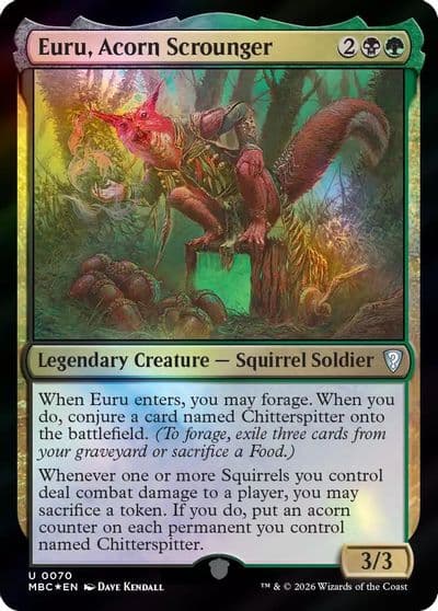 Euru Acorn Scrounger Mystery Booster: Commander Edition Magic card