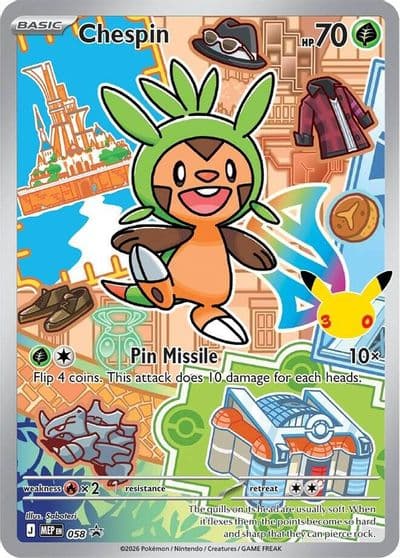Chespin 058 First Partner Collection 2026 Pokemon card