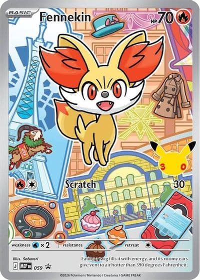 Fennekin 059 First Partner Collection 2026 Pokemon card