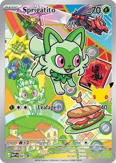 Sprigatito 061 First Partner Collection 2026 Pokemon card
