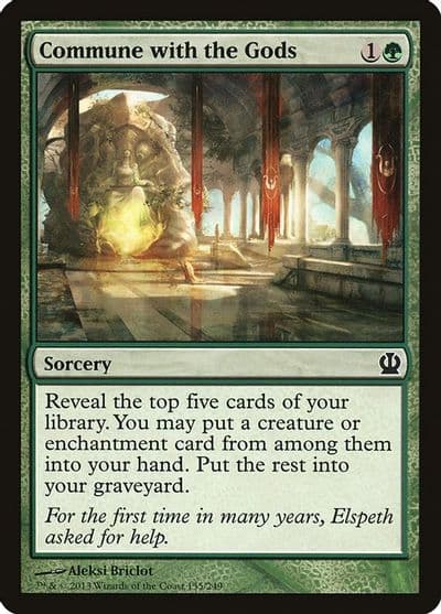 Commune with the Gods Theros Magic card