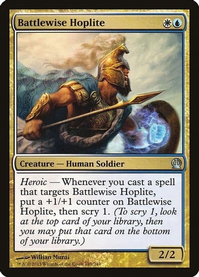 Battlewise Hoplite Theros Magic card